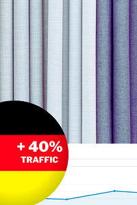 How we increased the organic traffic of an online fabric store in Germany by 40%