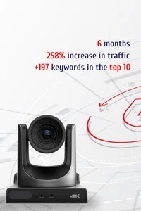 SEO for PTZ Camera Manufacturer: Boosted a 250% Traffic Increase