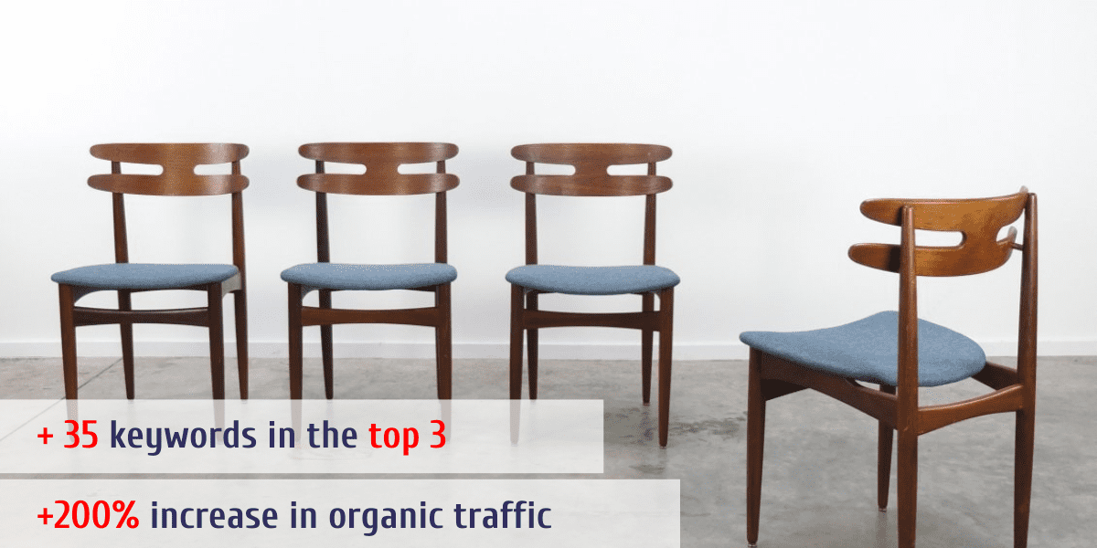 SEO-promotion case study for the website of a manufacturer of church chairs in the USA