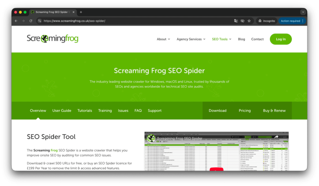 Screaming Frog