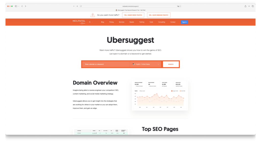 Ubersuggest