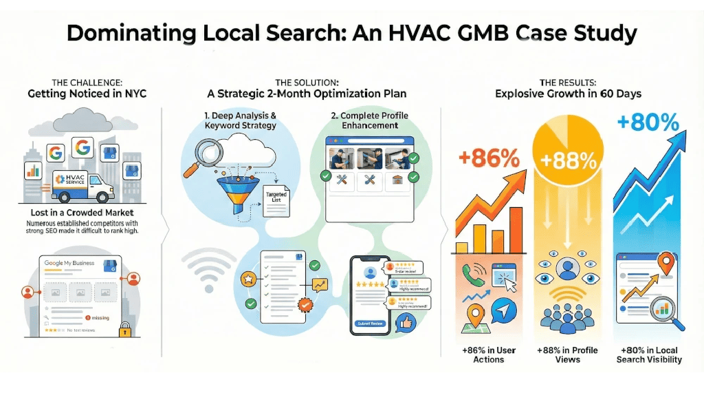 Google My Business Optimization in NYC for an HVAC Business