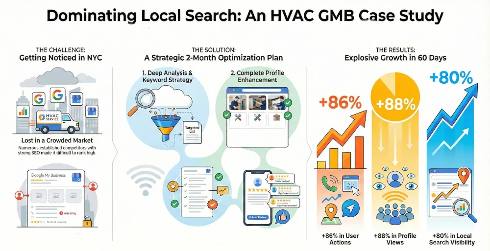 Google My Business Optimization in NYC for an HVAC Business