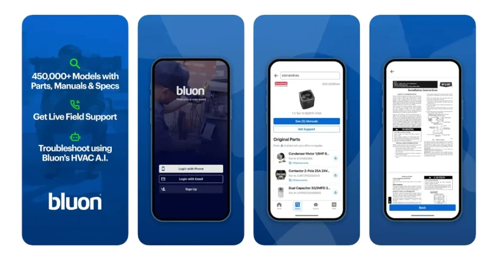 Bluon HVAC App