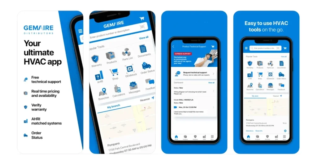 Gemaire HVAC App